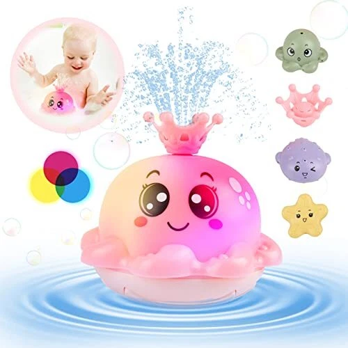 Baby Bath Toys Octopus Light Up Bath Toys for Children Baby Kids Bathtime Gift