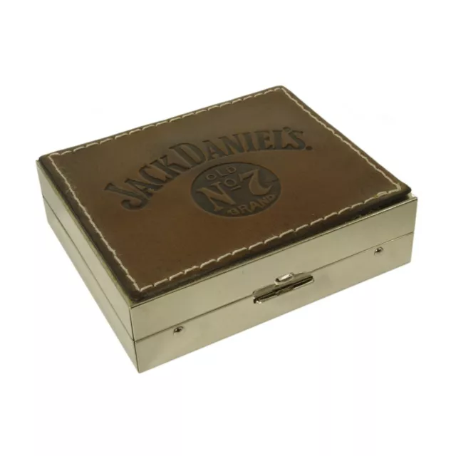 Jack Daniel's Western leather contact lens case accessories with mirror (2273)