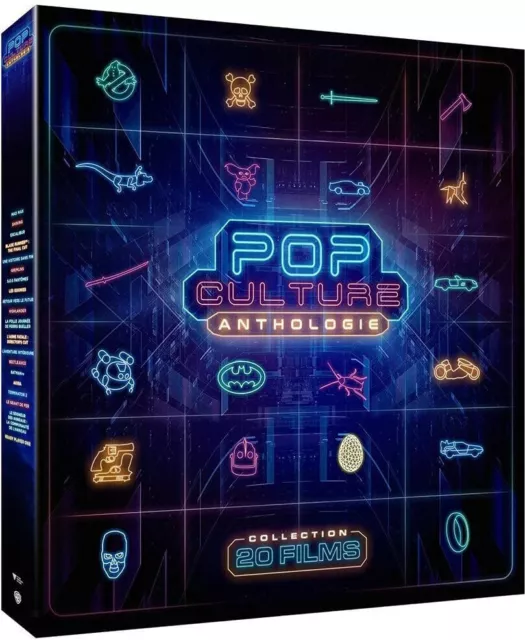 Coffret POP CULTURE ANTHOLOGY 20 FILMS CULTES BR collector NEUF