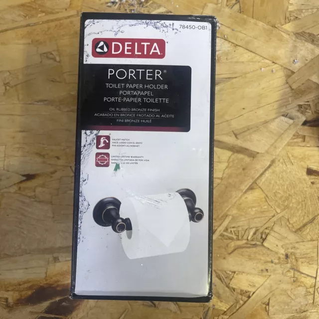 Delta Porter 78450-OB1 Toilet Paper Holder in Oil Rubbed Bronze