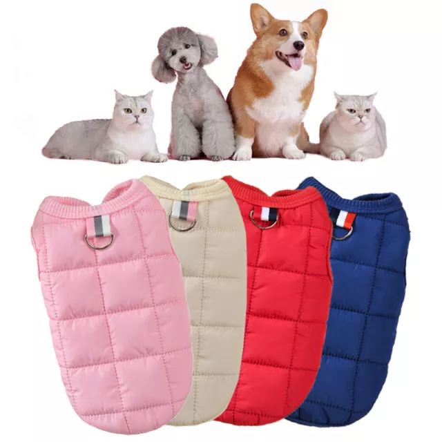Winter Pet Vest Jacket Warm Puppy Dog Windproof Clothes Small Cat Padded Coat✔