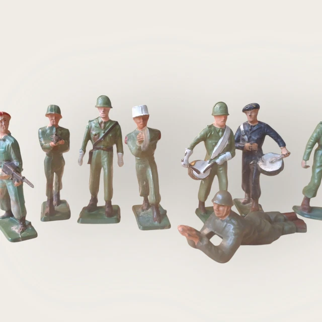 Starlux lot de 7 Figurines  Soldats Américains