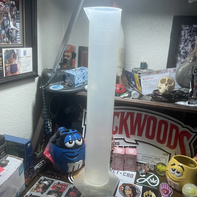 Unbranded 2L / 2000mL Plastic PMP Graduated Cylinder, ISO 6706