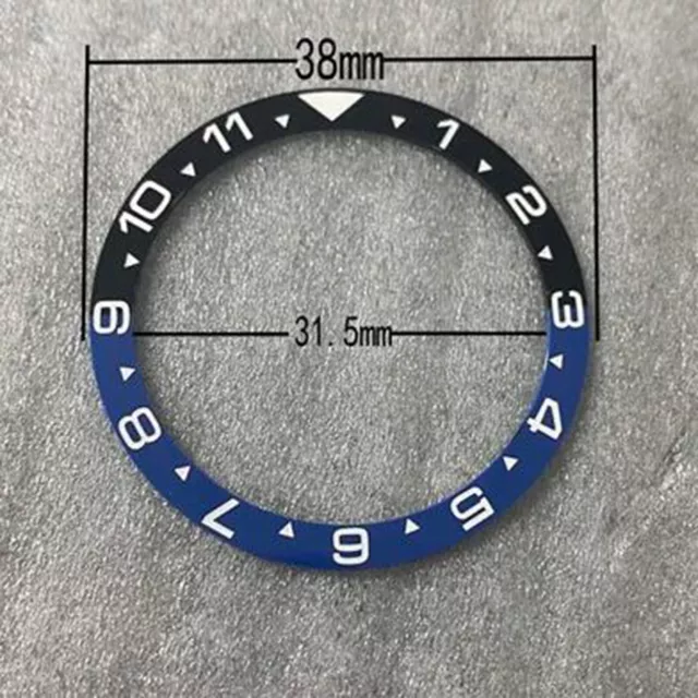 Flat Watch Ring Mouth Watch Bezel Insert 38mm*31.5mm Diameter Ceramic Accessory