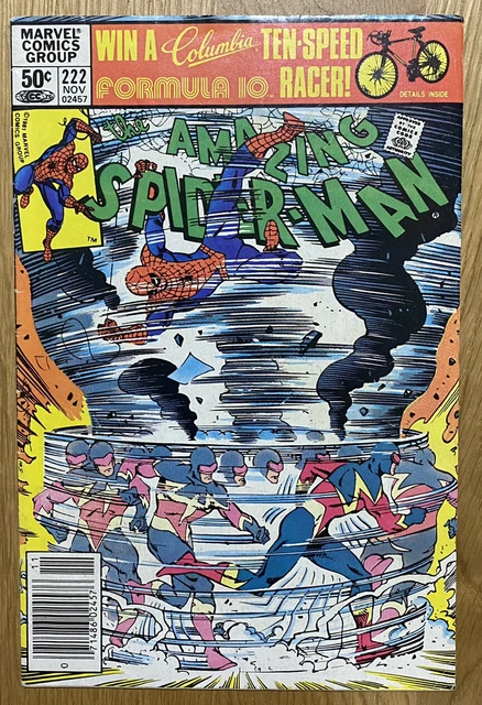 Amazing Spider-Man #222 1st App Speed Demon Marvel Comics Bronze Age Key 1981 VG