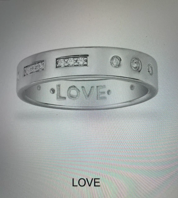 Apm monaco Love Morse Code ring