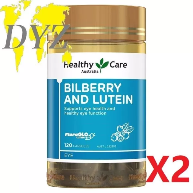 Healthy Care Myrtille et Lutéine (120 Gélules) [X2]