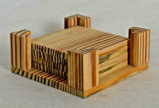 Madera Posavasos Madera Mesa Posavasos Conjunto De 4 para Té Tazas de Café