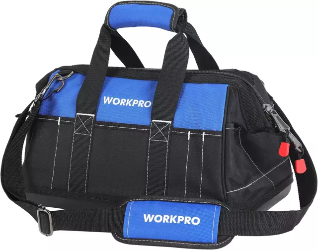 WORKPRO Werkzeugtasche Elektriker Wasserdichte Werkzeugtasche Profi, Weite Öffnu