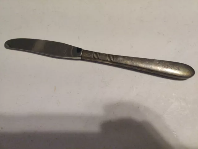 Antique Vintage Union Pacific Railroad Silver Plate Butter Knife b