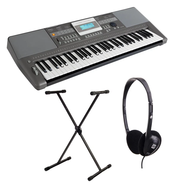 Clavier Piano Numérique Synthétiseur 61 Touches 508 Sons USB Support Casque Set