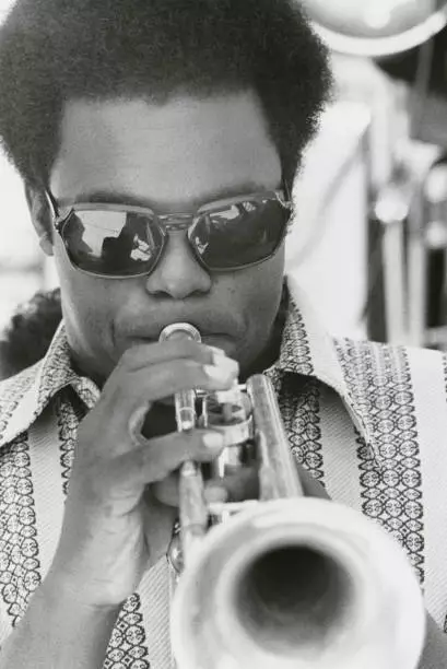 Freddie Hubbard Plays Trumpet At Cti Concert Hollywood Bowl OLD JAZZ PHOTO