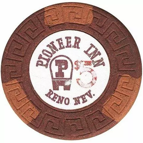 Pioneer Inn Casino Reno NV $5 Chip 1974