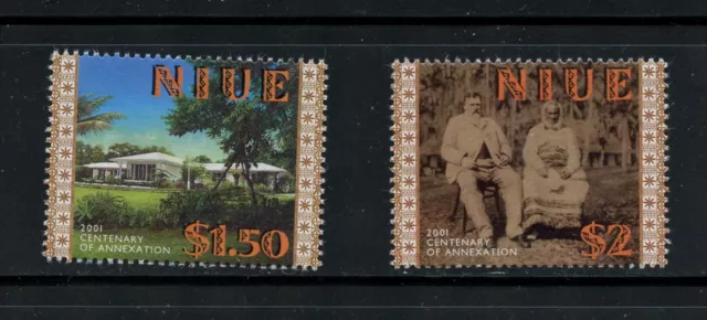 M966  Niue  2001  Annexation by New Zealand  2v.  MNH
