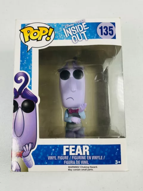 🔥 Funko Pop Disney Pixar Inside Out Fear Vinyl Figure #135 Retired Vaulted 2015
