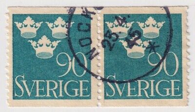 1939 Sweden - Three Crowns - Pair 90 Ore Stamps