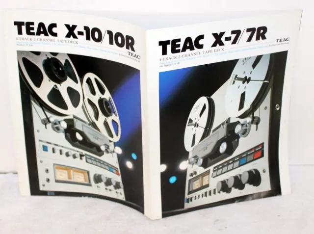 Vintage Teac X-7/7R Reel to Reel Fold-Out Sales Brochure ~ 1970's?