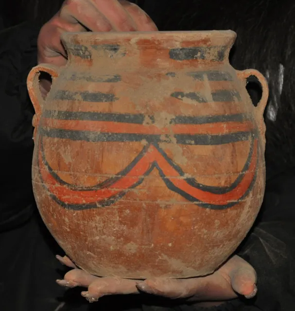 8" old China Tang sancai Tang Dynasty pottery porcelain flowers bottle vase pot