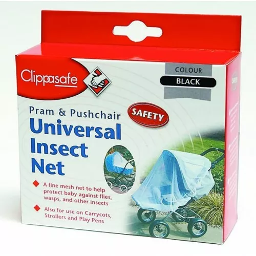 Clippasafe Stroller Insect Net Universal Black