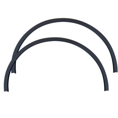 VEKA Couvre-joint 2 pcs PVC Anthracite 7016 pour fenêtre ronde 