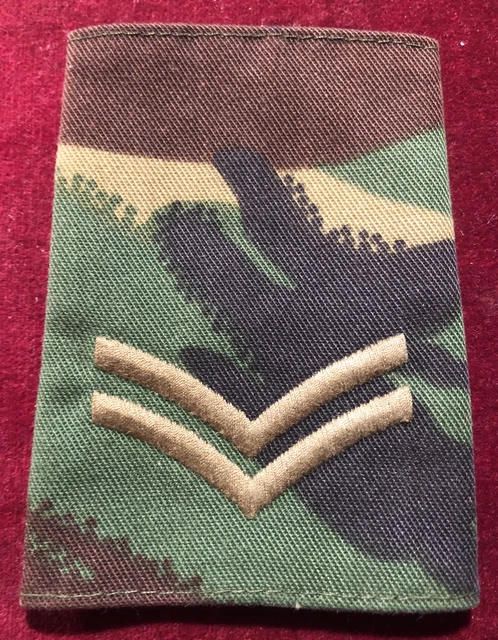 BRITISH ARMY EPAULETTE Rank Slide Corporal Camouflage Camo Military BRITISH ARMY EPAULETTE Rank Slide Corporal Camouflage Camo Military