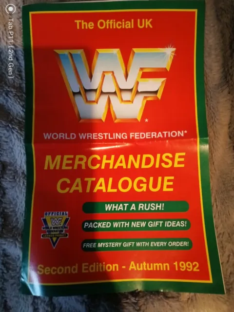 Official Uk Wwf Merchandise Magazine Autumn 1992.