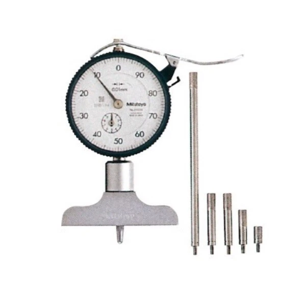 MITUTOYO 7211 DIAL Depth Gauge 200mm 20cm Accuracy 0.01mm Base 63.5mm
