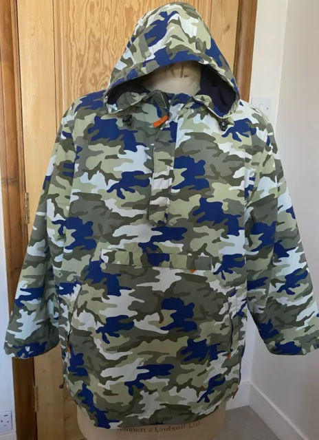 Mini BODEN Multicoloured Camouflage Waterproof  Fleece lined Hoodie Age 11-12