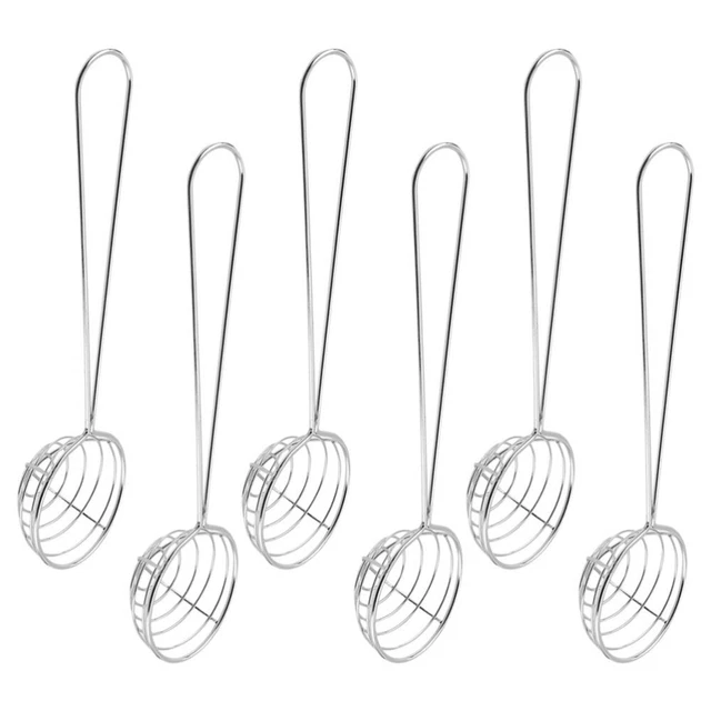 Tamiz de acero inoxidable cucharadita ranurada mini