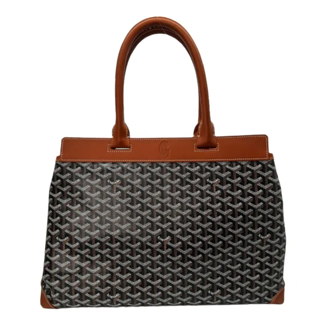 Goyard Goyardine Bellechasse Biaude MM Black & Gold Tote