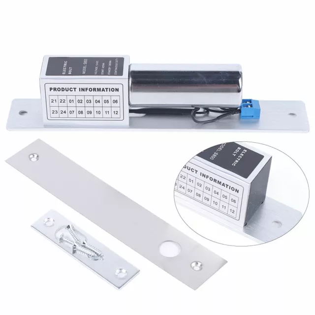 Fail Secure Electric Drop Bolt Lock Electronic Door Lock f/ Access Control 12V
