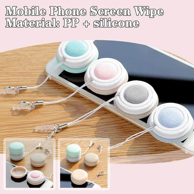 Mobile Phone Screen Lens Wipe Glasses Candy Color Macaron Cleaning Shape O0Z9