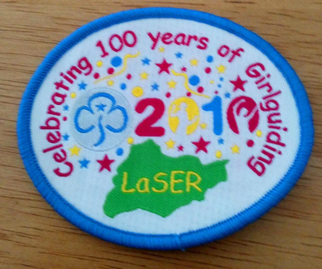 LASER CELEBRATING 100 years of Girlguiding Centenary campfire blanket badge 1.53 PicClick LASER CELEBRATING 100 years of Girlguiding Centenary campfire blanket badge 1.53 PicClick