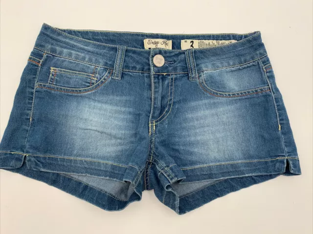 Indigo Rein Womens Juniors Shorts Sz 3 Forever Blue Denim Wash Mini