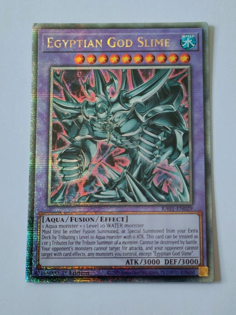 Yu-Gi-Oh! Egyptian God Slime (RA01-EN029) – Quarter Century Secret Rare, 1. Auflage