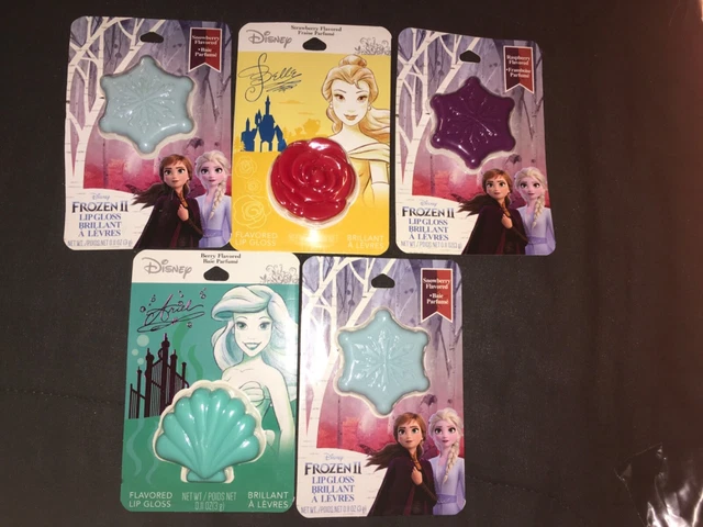 Nip Lot Of 5 Disney Princess Lip Gloss Sets Frozen,Belle & Ariel Very Cute Lot🥰
