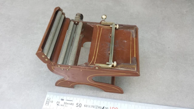 Vieux Machine à Pâtes Manuelle Vitantonio Mfg - États-Unis - Fonte Et Bois - Vintage