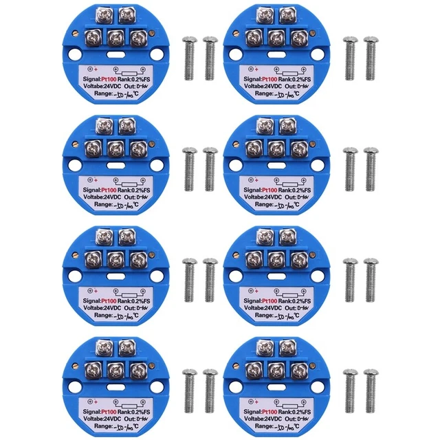 FutureHight PT100 Temperatursensor -50 Bis 100°C Mit 0-10V Ausgang