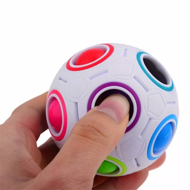 Arcobaleno Magic Ball Cube Twist Puzzle bambini giocattolo educativo R.DE.P2