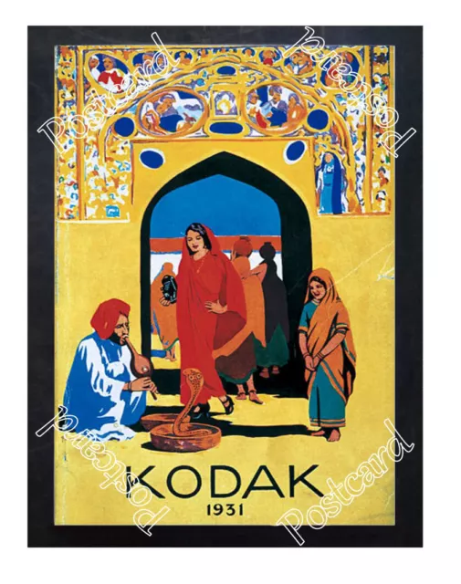 Historic Kodak cameras in India, 1931 Advertising Postcard
