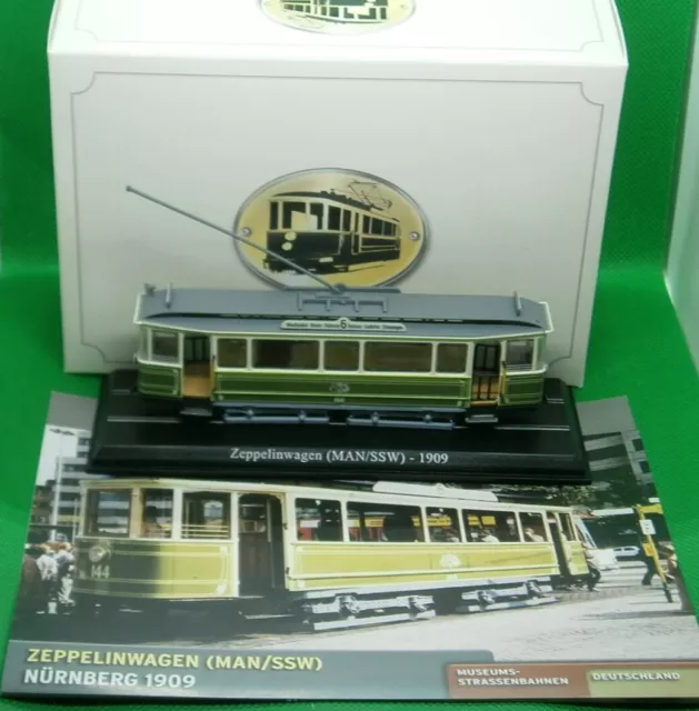 1:87 / Spur H0: ATLAS Editions Legendäre Strassenbahnen - ZEPPELINWAGEN