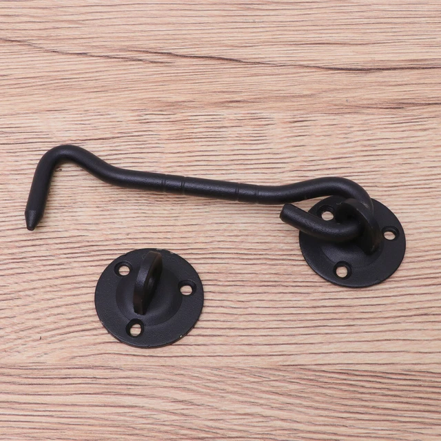 2 piezas gancho de cabina tornillos de acero inoxidable ventanas puerta gabinete