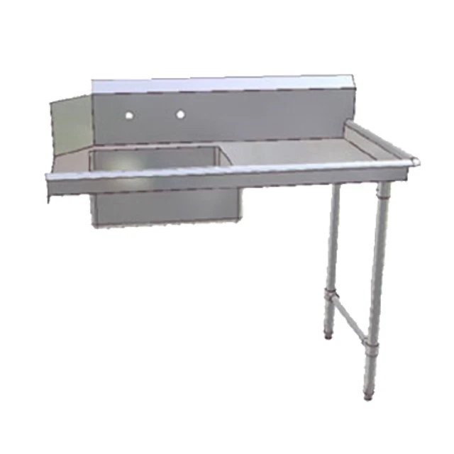 John Boos JDTS-20-72R Soiled Straight 72"Wx30"D Dishtable, Right&Left Operation