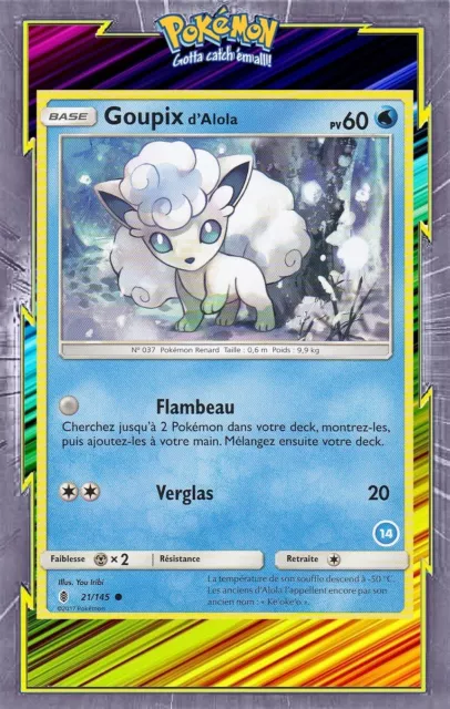 Goupix d'Alola - SL00:Kit Sablaireau&Feunard-14/30-Carte Pokemon Neuve Française