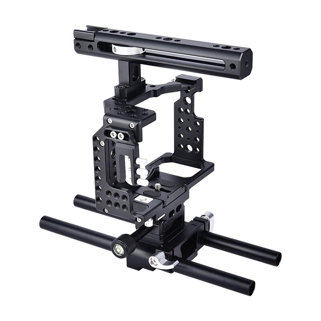 Jaula de CáMara CA7 Kit de DSLR Profesional de Aluminio para A7 Series A7K  N5G4