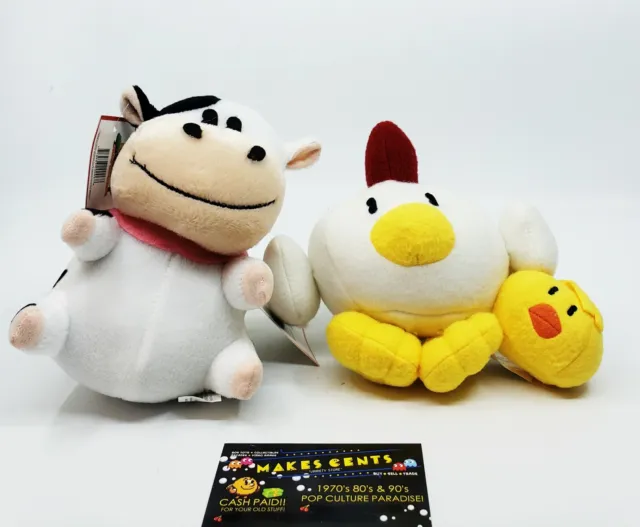 Lot Of 2 - Harvest Moon - 10th Anniversary Cow & Chicken Plush w/ Tag - NEW