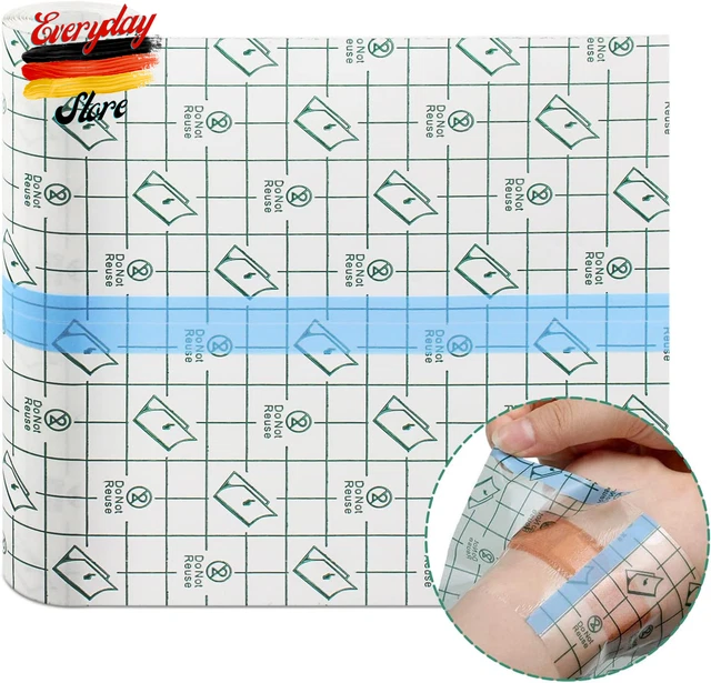 Parche de ducha resistente al agua rollo grande, lámina de tatuaje curación 15 cm * 3M, agua