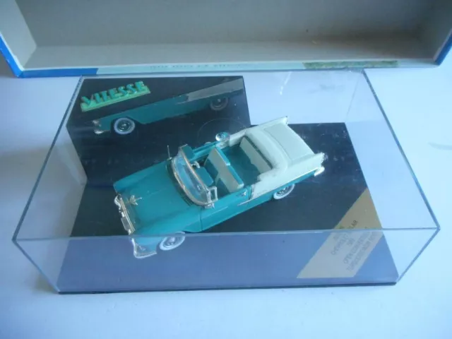 Vitesse AV094B Chevrolet Bel Air 1955 Open Convertible Turquoise/India Ivory+box