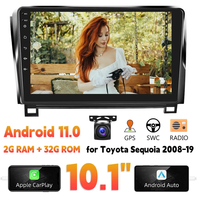 10.1" Android 11.0 for Toyota 2008-13 Sequoia Car Stereo Radio GPS NAVI