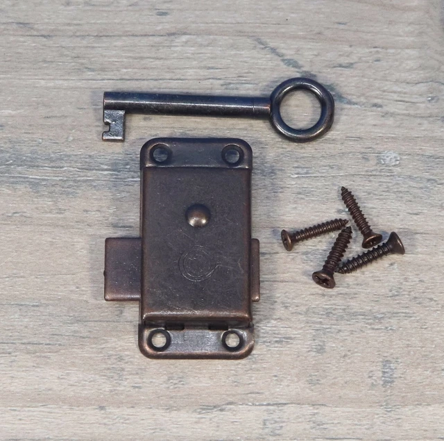 GRANDFATHER CLOCK DOOR Lock & Key Set NEW Bronze Ridgeway Howard Miller